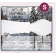 Ultra Thin Calendar Mouse Pads w/ Stock Background - Winter Lake